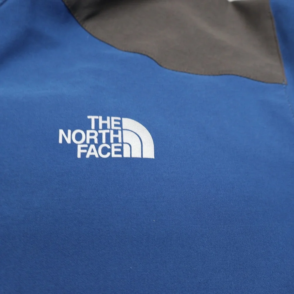 North Face Jacket Men XXL Blue Apex Softshell Rain Wind Full Zip Outdoor READ